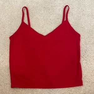 Forever 21 red crop tank top
